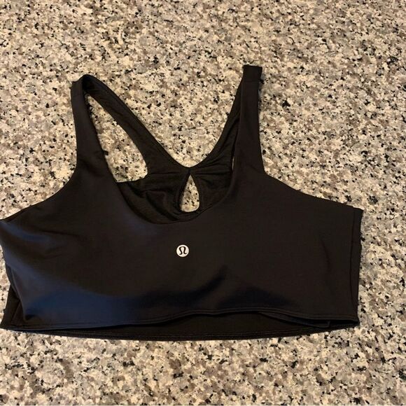 Lululemon SmoothCover Front Cut-Out Yoga Bra Women's 12 - Picture 7 of 10